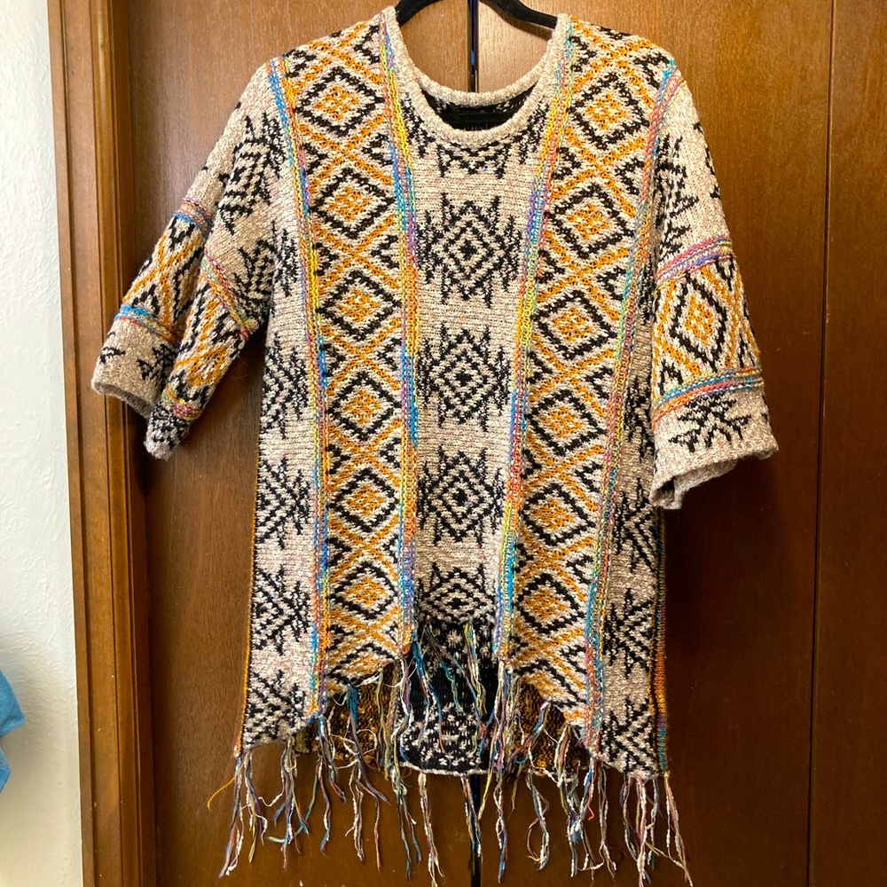 Southwest Knitted Sweater Tunic